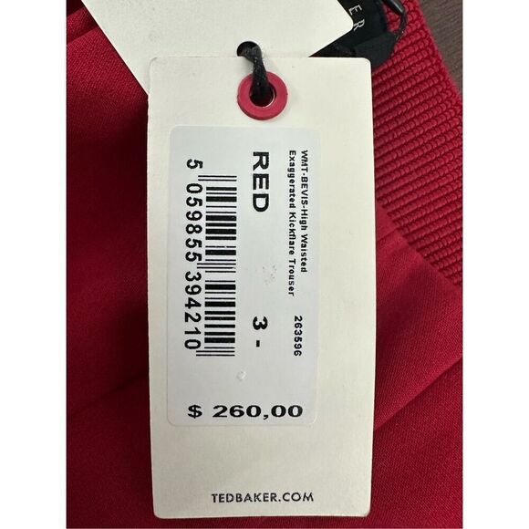 NWT Ted Baker BEVIS High Waisted Exaggerated Kickflare Trouser - Picture 6 of 16